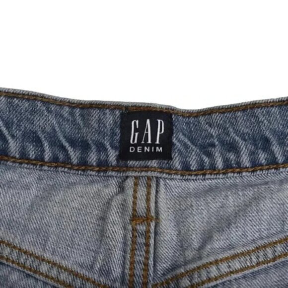 Gap  Jean Shorts Distressed Cutoffs High Rise Light Wash Size 25 - Picture 6 of 10